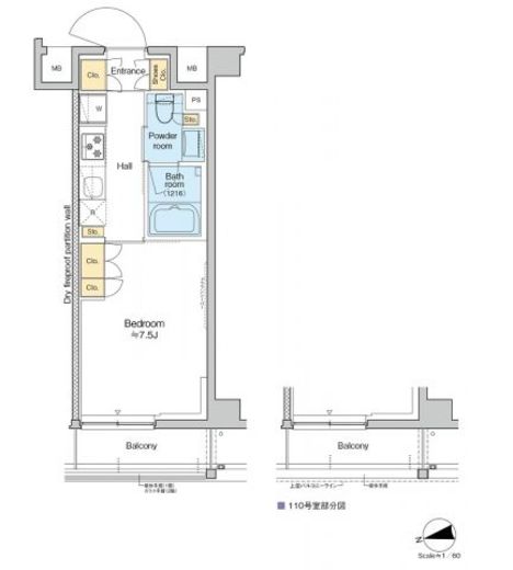 RESIDENCE KOENJI 210 間取り図
