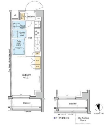 RESIDENCE KOENJI 311 間取り図