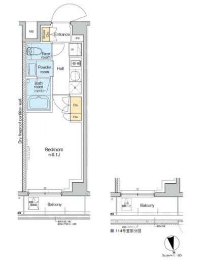 RESIDENCE KOENJI 313 間取り図
