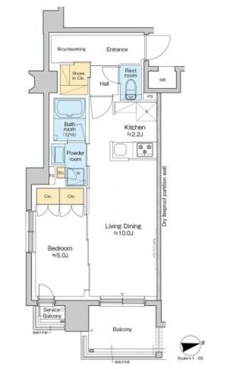 RESIDENCE KOENJI 516 間取り図