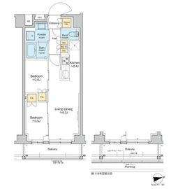 RESIDENCE KOENJI 218 間取り図
