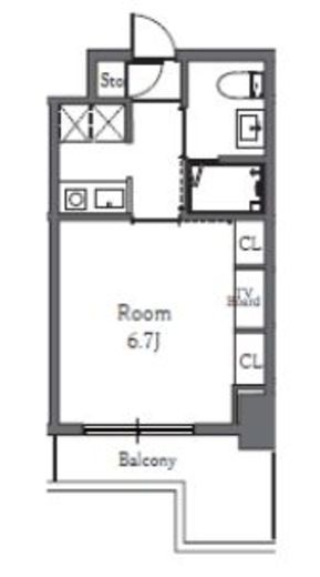 Totsu Residence Shiba (東通レジデンス芝) 309 間取り図