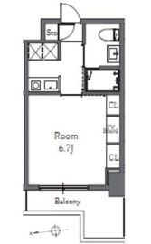 Totsu Residence Shiba (東通レジデンス芝) 407 間取り図