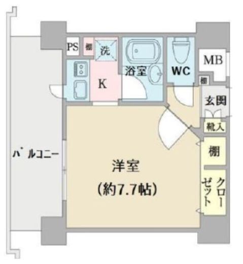 アクロス赤坂 4階 間取り図