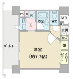アクロス赤坂 4階 間取り図