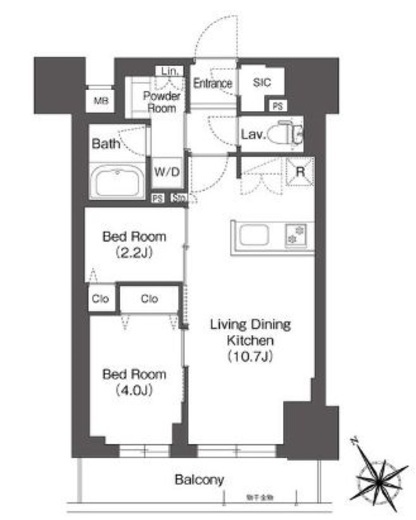 BluRock後楽園 1305 間取り図