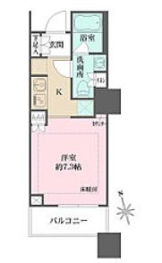 千住ザ・タワー 5階 間取り図