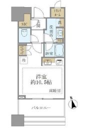 白金ザ・スカイ 6階 間取り図