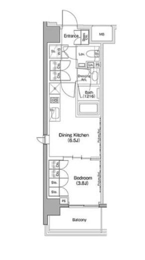 ヴェール・クレール大崎 515 間取り図