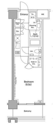 ヴェール・クレール大崎 713 間取り図
