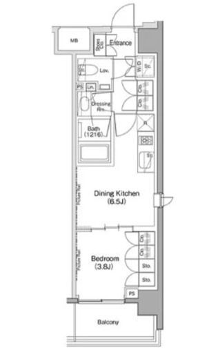 ヴェール・クレール大崎 810 間取り図