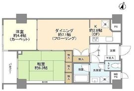 東急ドエルアルス音羽 5階 間取り図