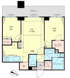 パークコート文京小石川ザ・タワー 25階 間取り図