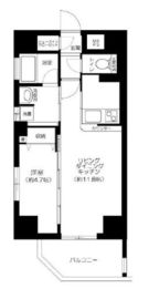 クリオ元浅草 6階 間取り図