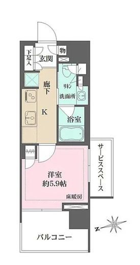ザ・パークハウス十条 4階 間取り図