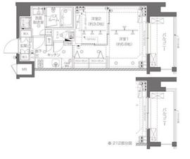 ZOOM新宿西落合 4階 間取り図