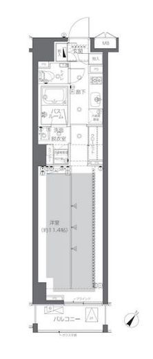 ZOOM渋谷神山町 4階 間取り図