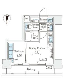 テラス押上 303 間取り図