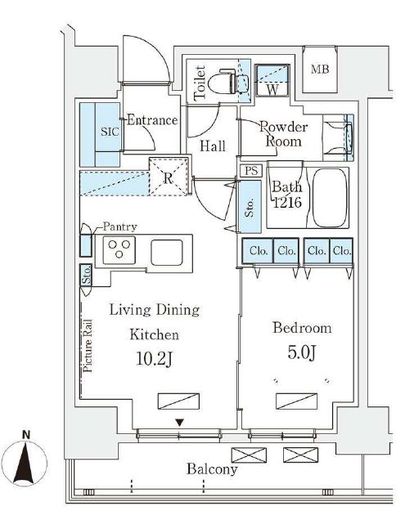 テラス押上 910 間取り図