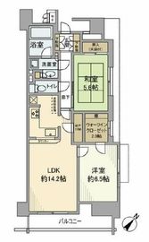 パークホームズ隅田桜橋 13階 間取り図