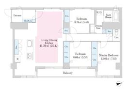 西新宿フォレストアネックス 702 間取り図