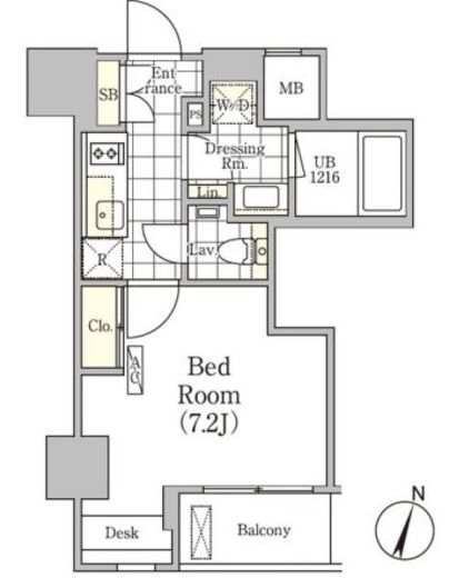 アンパサンド北新宿 205 間取り図