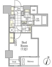アンパサンド北新宿 205 間取り図