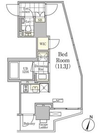 アンパサンド北新宿 206 間取り図