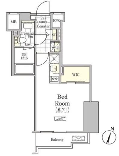 アンパサンド北新宿 302 間取り図