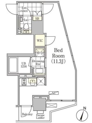 アンパサンド北新宿 306 間取り図