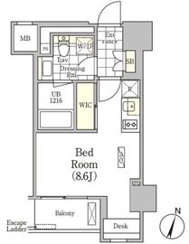 アンパサンド北新宿 404 間取り図