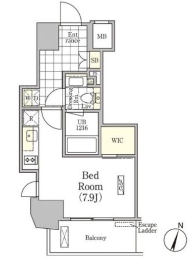 アンパサンド北新宿 601 間取り図