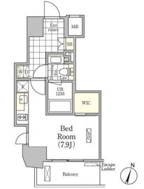 アンパサンド北新宿 801 間取り図
