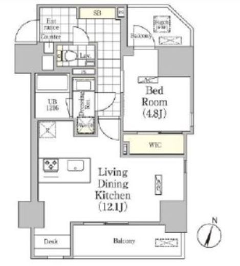 アンパサンド北新宿 804 間取り図