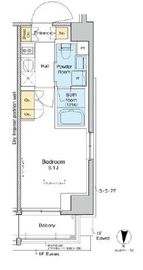 プラウドフラット亀戸 601 間取り図