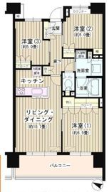 パークホームズ桜新町 2階 間取り図