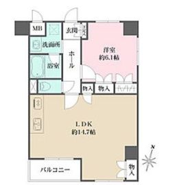 ダイヤハイツ自由が丘 2階 間取り図
