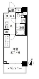 JP noie 亀戸 (ジェーピーノイエ亀戸) 6階 間取り図