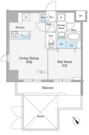 パティオスクエア御茶ノ水 701 間取り図