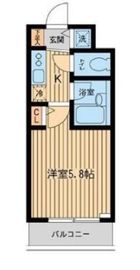 ザ・パーククロス市ヶ谷 105 間取り図