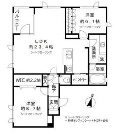 Blue Hill Shimomeguro (ブルーヒル下目黒) 201 間取り図