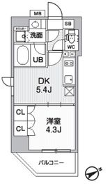 CAVANA浅草橋 (カバナ浅草橋) 402 間取り図