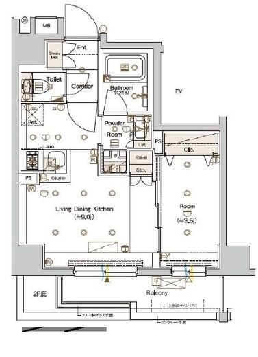 SYFORME押上 (シーフォルム押上) 4階 間取り図