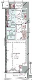 コンシェリア門前仲町AQUA VERT 1階 間取り図