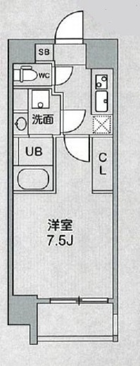 シーズンフラッツ浅草橋 303 間取り図