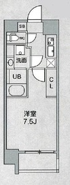 シーズンフラッツ浅草橋 303 間取り図