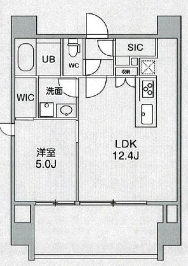 シーズンフラッツ浅草橋 502 間取り図