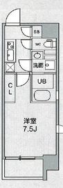 シーズンフラッツ浅草橋 1101 間取り図
