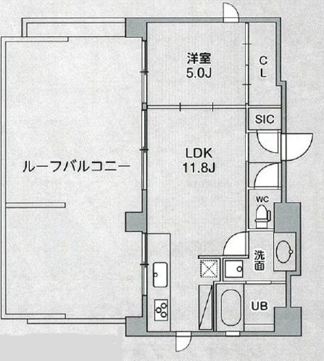 シーズンフラッツ浅草橋 1201 間取り図