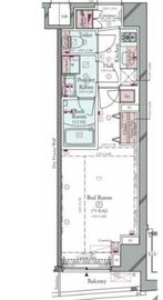 コンシェリア門前仲町AQUA VERT 2階 間取り図